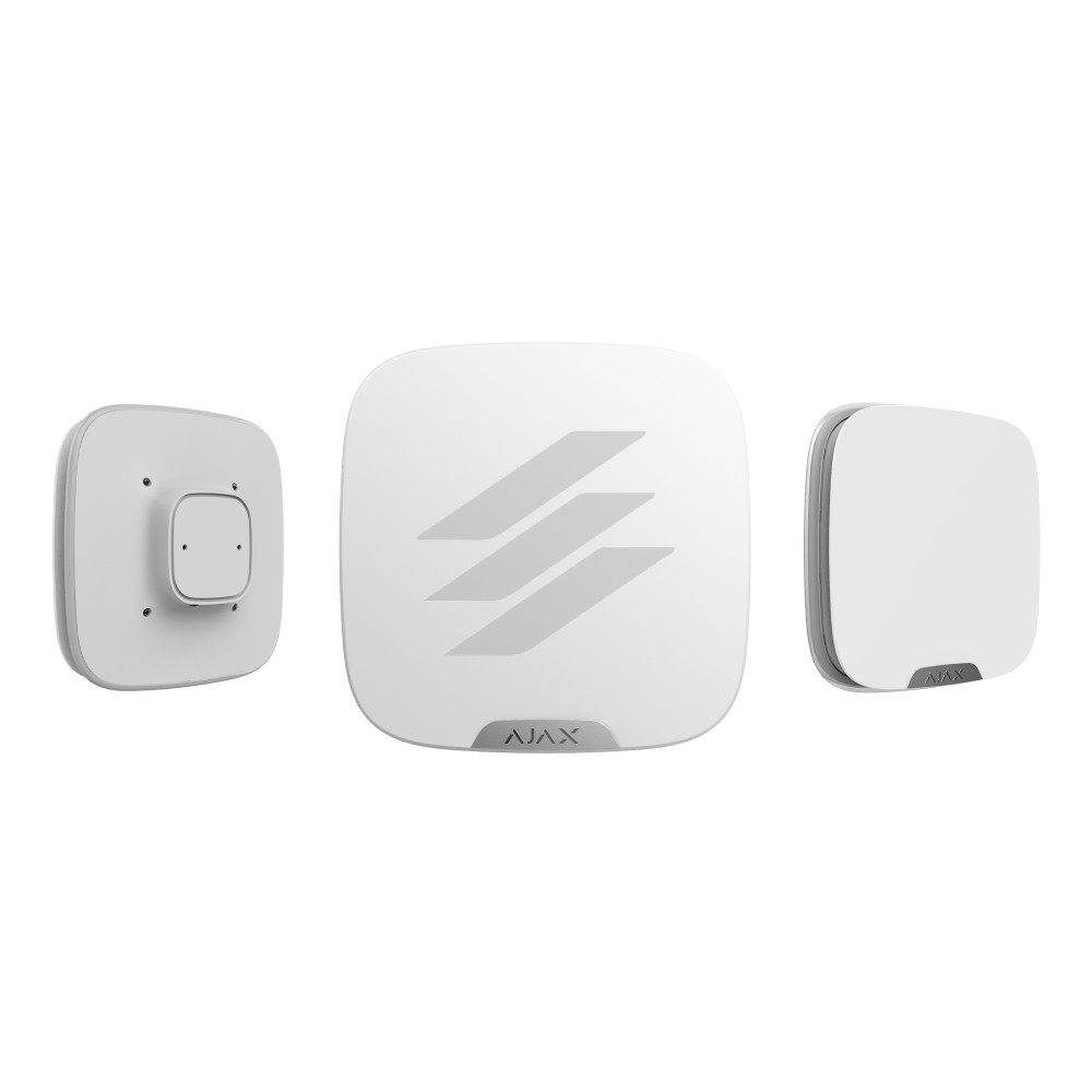 StreetSiren DoubleDeck - Бездротова вулична сирена з кріпленням для брендованої лицьової панелі, білий, AJAX